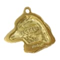 Miniatyrbillede 5 af 10: Stråhåret gravhund - nøglering og halskæde med en hund i æske, højkvalitets guldbelagt produkt, Art-Dog brand