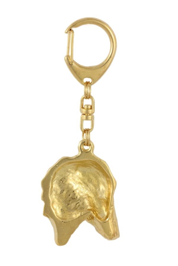 African Greyhound, Azawakh II - nyckelring och halsband med en hund i en låda, högkvalitativ guldpläterad produkt, Art-Dog varumärke