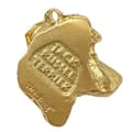 Miniatyrbild 5 av 10: Jack Russell Terrier - nyckelring och halsband med en hund i en låda, högkvalitativ guldpläterad produkt, Art-Dog varumärke