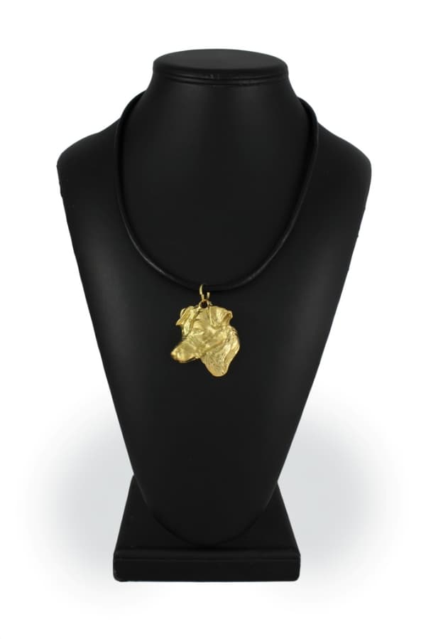 Jack Russell Terrier - nyckelring och halsband med en hund i en låda, högkvalitativ guldpläterad produkt, Art-Dog varumärke
