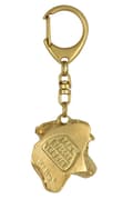 Miniatyrbild 9 av 10: Jack Russell Terrier - nyckelring och halsband med en hund i en låda, högkvalitativ guldpläterad produkt, Art-Dog varumärke