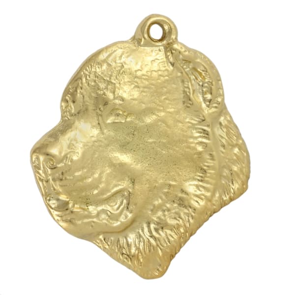 Central Asian Shepherd Dog - nyckelring och halsband med en hund i en låda, högkvalitativ guldpläterad produkt, Art-Dog varumärke