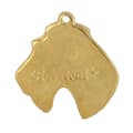 Miniatyrbillede 5 af 10: Trådhåret foxterrier - nøglering og halskæde med hund i æske, højkvalitets guldbelagt produkt, Art-Dog brand