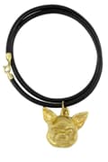 Miniatyrbillede 3 af 10: Korthåret Chihuahua - nøglering og halskæde med en hund i æske, højkvalitets guldbelagt produkt, Art-Dog brand