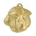 Miniatyrbild 4 av 10: Amerikansk bulldog - nyckelring och halsband med en hund i en låda, högkvalitativ guldpläterad produkt, Art-Dog varumärke