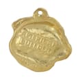 Miniatyrbild 5 av 10: Amerikansk bulldog - nyckelring och halsband med en hund i en låda, högkvalitativ guldpläterad produkt, Art-Dog varumärke