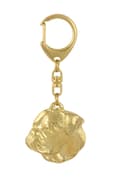 Miniatyrbild 8 av 10: Amerikansk bulldog - nyckelring och halsband med en hund i en låda, högkvalitativ guldpläterad produkt, Art-Dog varumärke