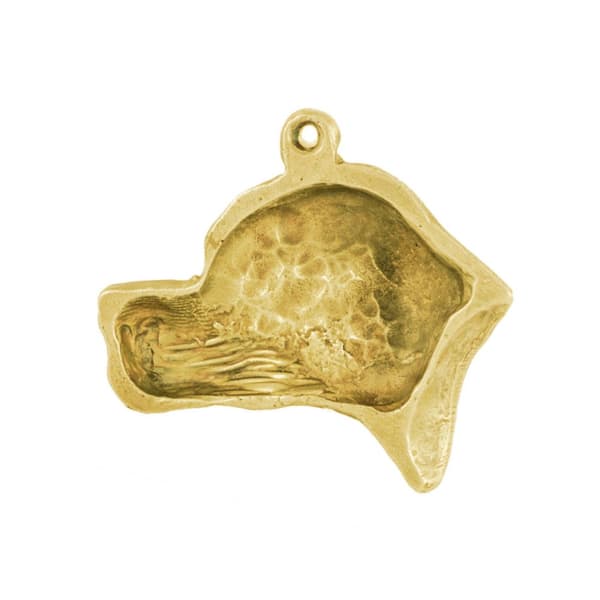 Pointer - nyckelring och halsband med en hund i en låda, högkvalitativ guldpläterad produkt, Art-Dog varumärke
