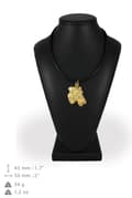 Miniatyrbillede 7 af 10: Airedale Terrier, Waterside Terrier - nøglering og halskæde med en hund i æske, højkvalitets guldbelagt produkt, Art-Dog brand