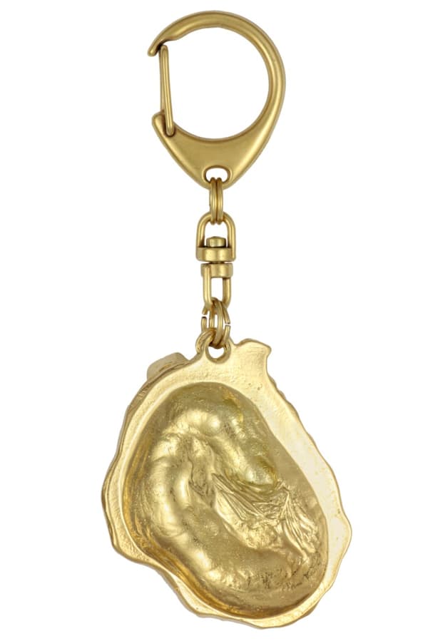 Långhårig Scottish Shepherd, Collie rough - nyckelring och halsband med en hund i låda, högkvalitativ guldpläterad produkt, Art-Dog varumärke