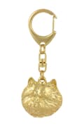 Miniatyrbillede 8 af 10: Norwich Terrier - nøglering og halskæde med en hund i æske, højkvalitets guldbelagt produkt, Art-Dog brand