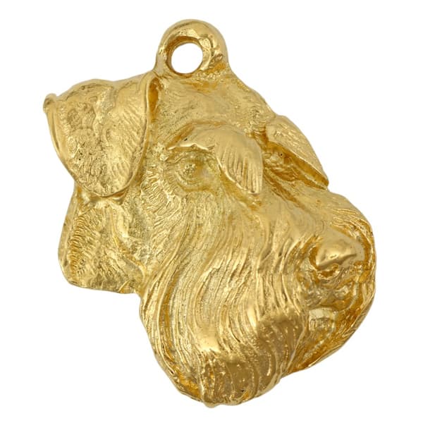 Snautseri, Snautseri IV - avaimenperä ja kaulakoru koiralla laatikossa, laadukas kullattu tuote, Art-Dog merkki