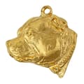 Miniatyrbild 4 av 10: Staffordshire Bull Terrier, Staffik, Staffi III - nyckelring och halsband med en hund i låda, högkvalitativ guldpläterad produkt, Art-Dog varumärke