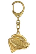 Miniatyrbild 9 av 10: Staffordshire Bull Terrier, Staffik, Staffi III - nyckelring och halsband med en hund i låda, högkvalitativ guldpläterad produkt, Art-Dog varumärke