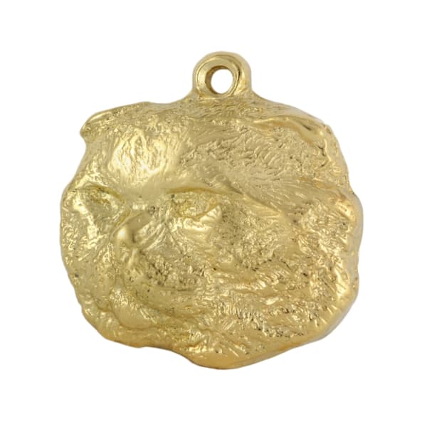 Katt - nyckelring och halsband med en katt i en låda, högkvalitativ guldpläterad produkt, Art-Dog varumärke