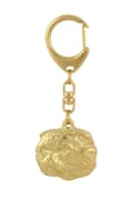 Miniatyrbild 8 av 10: Katt - nyckelring och halsband med en katt i en låda, högkvalitativ guldpläterad produkt, Art-Dog varumärke