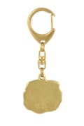 Miniatyrbild 9 av 10: Katt - nyckelring och halsband med en katt i en låda, högkvalitativ guldpläterad produkt, Art-Dog varumärke