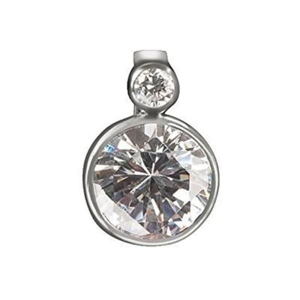 Bijoux - Glamour - GNS-00 - Silver - White - 1,8 cm