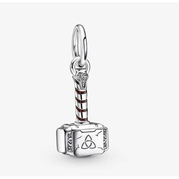 Berlock - PANDORA - Thor's Hammer - 925 Silver - Marvel - Blandat