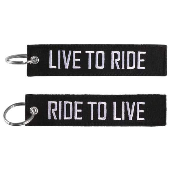 LIVE TO RIDE -avaimenperä - RIDE TO LIVE -moottoriavaimenperä Alkuperäinen lahja