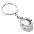 Miniatyrbild 3 av 9: HJÄLM SILVER METALL nyckelring hänge | Originalgåva