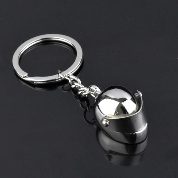 HJÄLM SILVER METALL nyckelring hänge | Originalgåva