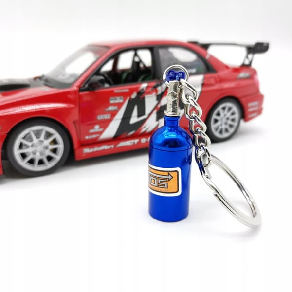 NITRO NOS JDM nøglering Blå nøglevedhæng Original gave