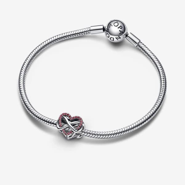 Pandora Family Infinity punainen sydänkoru