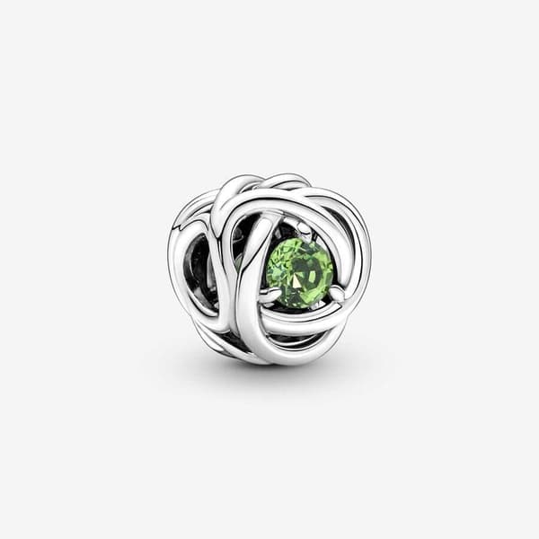 Pandora elokuun syntymäkivi ikuisuusympyrä Charm