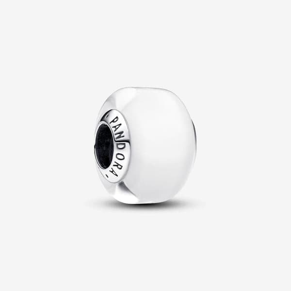 Pandora valkoinen mini Murano lasi koru