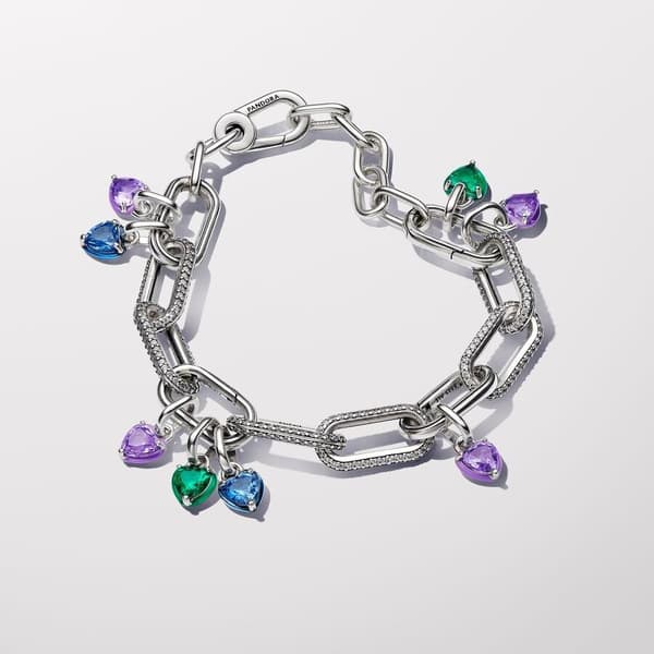 Pandora ME Purple Chakra Heart Mini Dingle Charm
