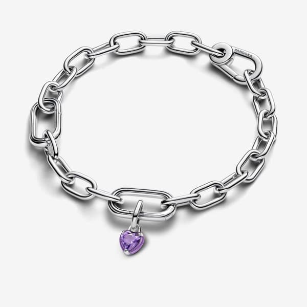 Pandora ME Purple Chakra Heart Mini Dingle Charm