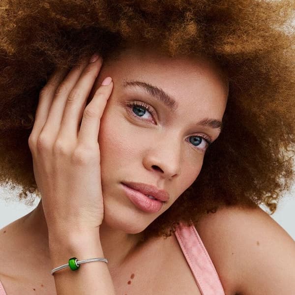 Pandora Grön Mini Murano glasberlock