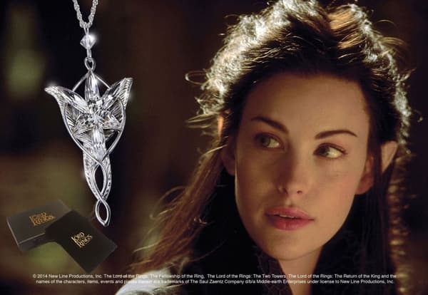 Sagan om Ringen - Lord of the Rings smycke Arwens Evenstar (silver plated)