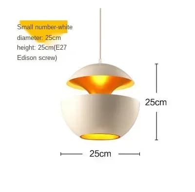 Moderni LED-omenapendant-valaisin, tyylikäs muotoilu, lämmin valo,Pieni valkoinen, lämmin valo