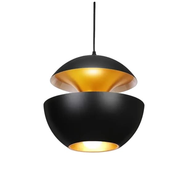Moderne LED Apple Pendel Lys, Stilfuldt Design, Varmt Lys,stor sort, Tricolor dæmpning