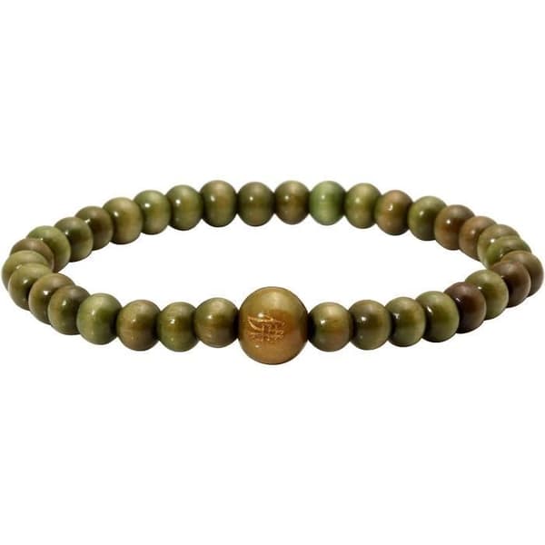 Perles De Bois Armband Tibetansk-Buddhistisk Meditations Mala Bönerkedja För Män Elastisk Armband 6 - 8Mm[H473]