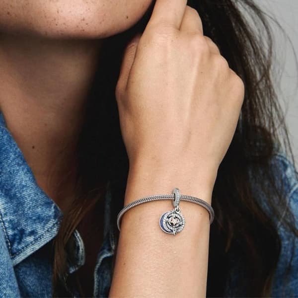 Charm - PANDORA - Bicolor stjärnfall - Silver - Rosé - Vuxen