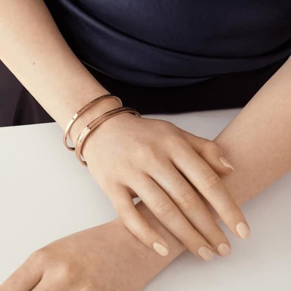 Armbandet Daniel Wellington Elan i polerat rostfritt stål i roséguld DW00400140 Storlek S