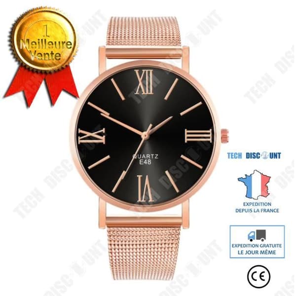 TD® Quartz Armbandsur Casual and Business Series Mesh Bältesklocka Herrpresenter 3574784448