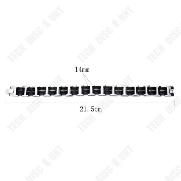 TD® Män Svart kolfiberarmband Primärfärg Titanstål Armband Pojkvän Födelsedagspresent
