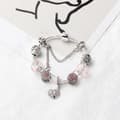 Miniatyrbild 2 av 4: TD® modearmband charmsmycken med livets träd hängen i 925-1000 sterling silver inlagda med rosa strass