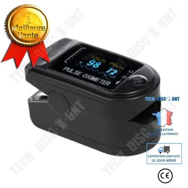 TD® Bärbar kroppsmonitor med fingertopps LED-skärm Hemmahälsomonitor Ljud- och ljuslarm