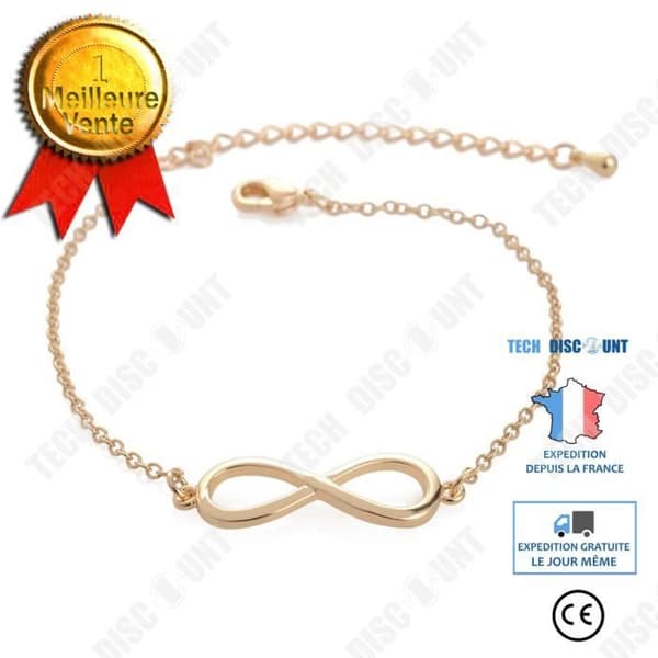 TD® Infinity Armband Armband Europeiskt och Amerikanskt naturligt enkelt armband i rostfritt stål 8 teckens armband
