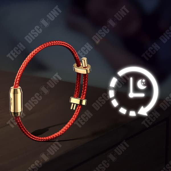 TD® Couple Bead Transfer Rope Handvävt rep Justerbart rött rep med aromaterapi Alla hjärtans dag-present