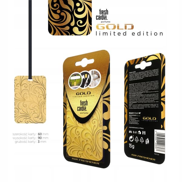 FRISK KORT PARFUME GULD / 36