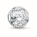 Miniatyrbillede 2 af 2: Perler til kvinder Thomas Sabo K017 (1,4 cm) (1,4 cm) - Sølvfarvet