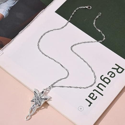 Halsband Lord of the Ring Hobbit hänge halsband med Cubic Zirconia, alviska smycken för kvinnor