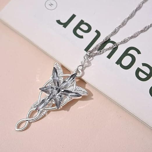 Halsband Lord of the Ring Hobbit hänge halsband med Cubic Zirconia, alviska smycken för kvinnor