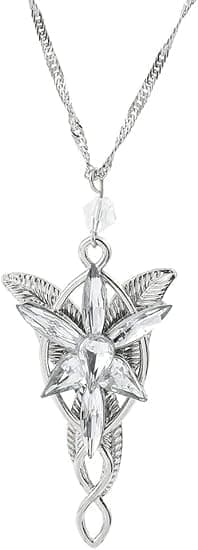 Halsband Lord of the Ring Hobbit hänge halsband med Cubic Zirconia, alviska smycken för kvinnor